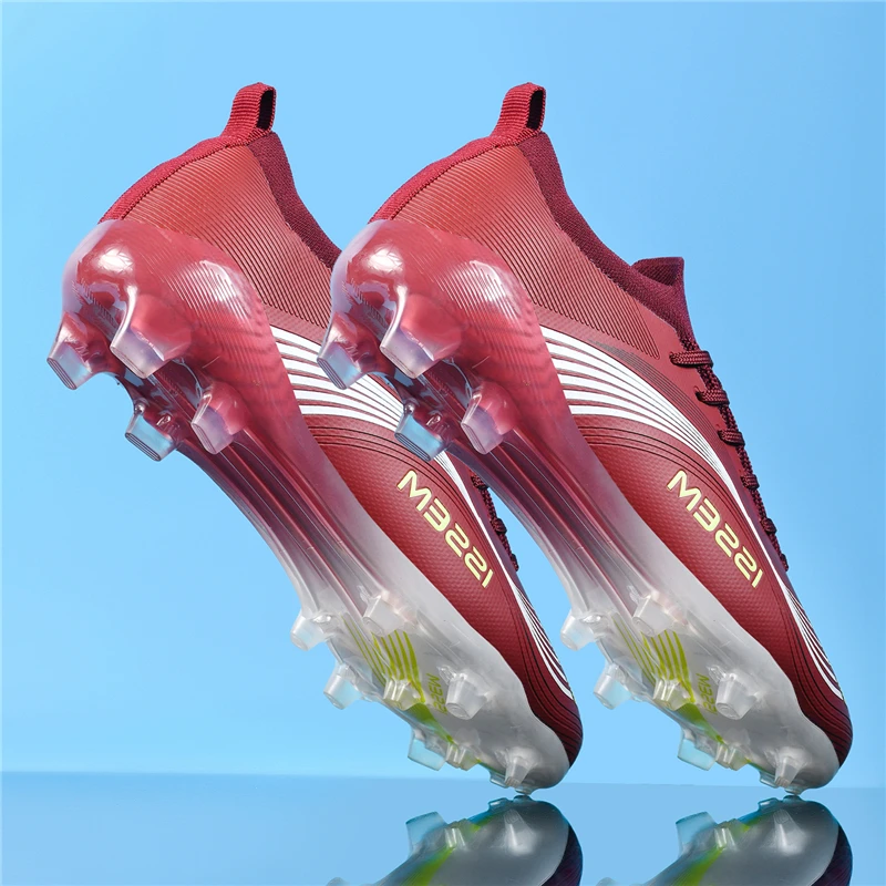 

Men's Professional Football Boots Unisex Breathable Training Soccer Shoes for Outdoor Futsal Match Turf Grass Cleats Non-Slip