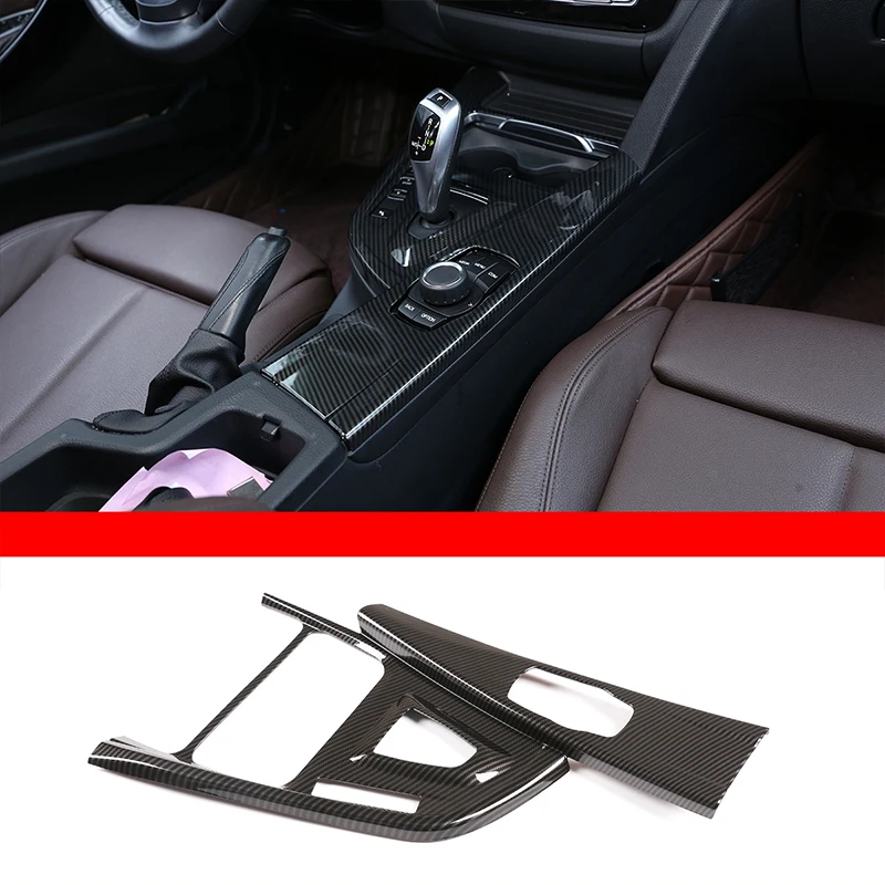 

For BMW 3 4 Series F30 F31 F32 F35 2013-2019 LHD ABS plastic carbon fiber pattern Car center control panel decorative cover