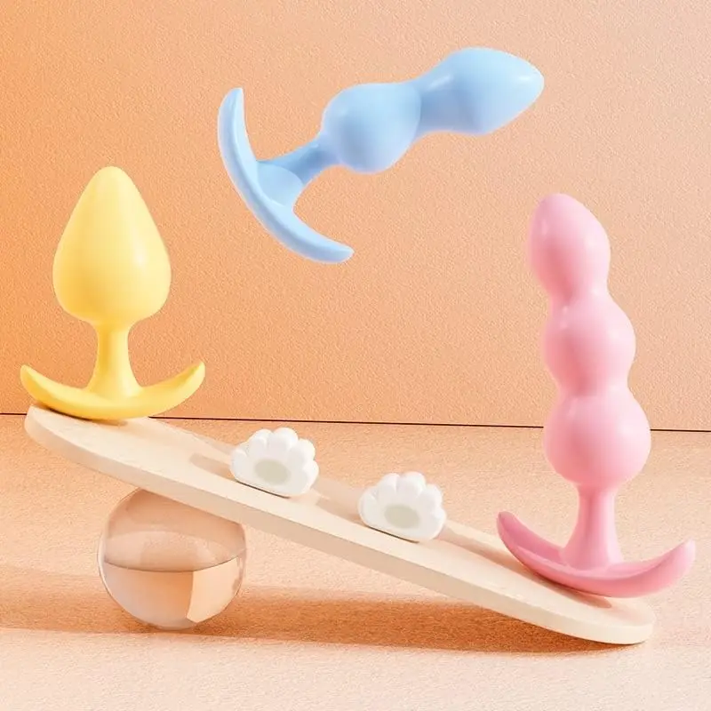 Silicone Butt Plug Anal Toy Expanding Anal Butt Trainer for Beginners Advanced Users Sex Toys for Men Women and Couples Adult