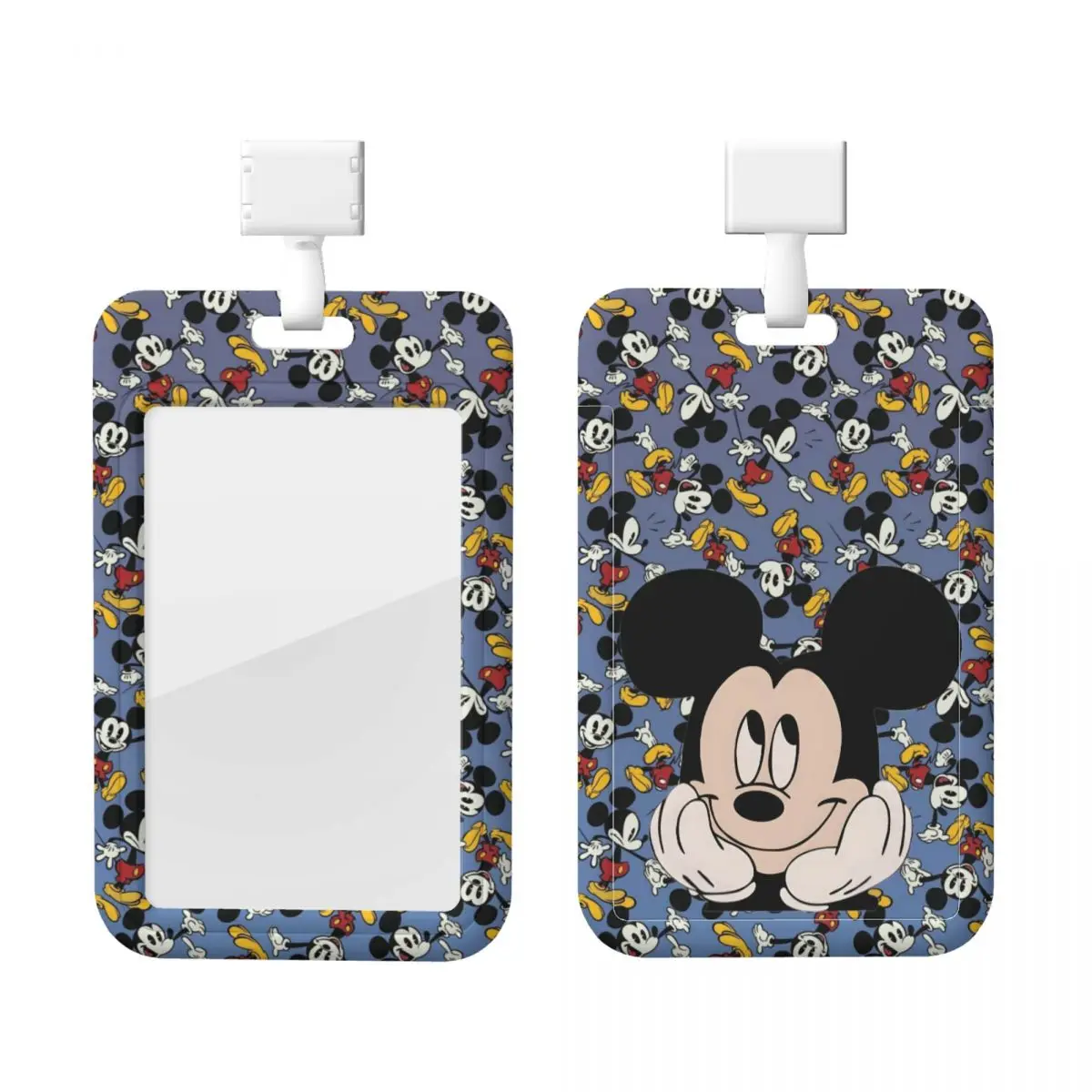 

Пользовательские держатели для карт с Микки Маусом, держатели для карт метро, студенческий кампус, ремешок для карт, школьные аксессуары для учетных данных