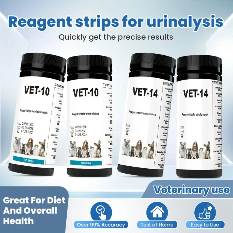 200B Veterinary 10/11/12/14 Parameter Urine Analyzer Test Paper/W-600/IU-100 Urine Analysis Test Paper