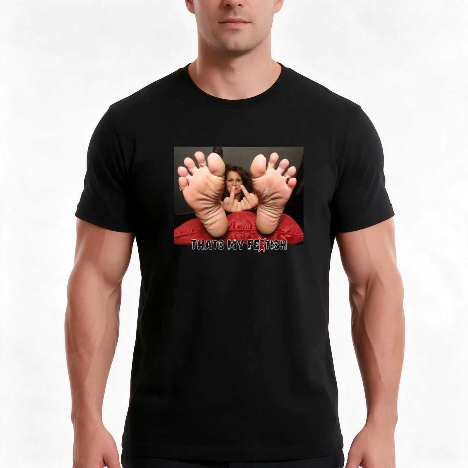 Thats My Fetish I. T-Shirt, Summer Casual Cotton Tee, Oversized Streetwear Tops, Vintage Graphic Print, Loose Fit Short Sleeve