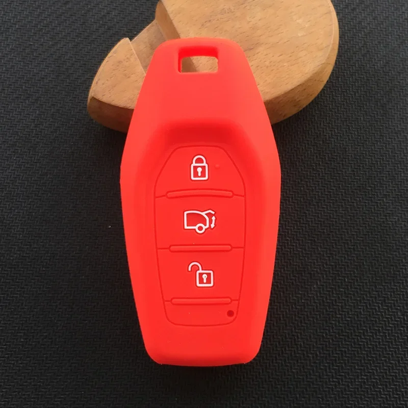 Silicone rubber Car Key Cover case For Mahindra 3 button car key case