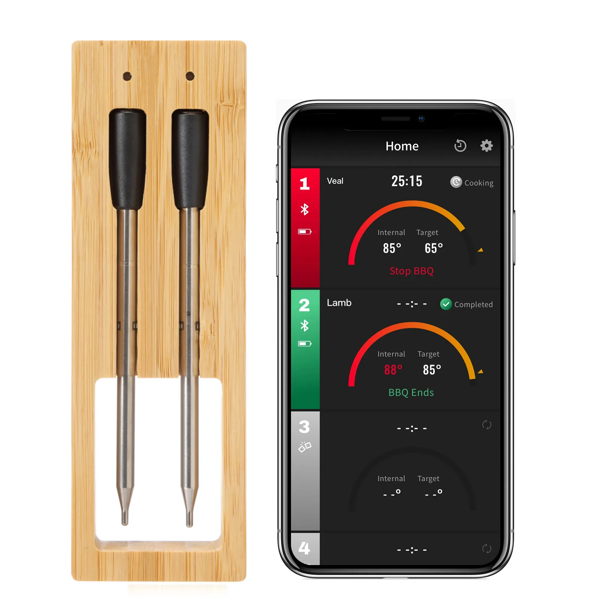 BBQ Probe Wireless Bluetooth Barbecue Thermometer Kitchen Food Thermometer Barbecue Meat thermometer Wireless Temperature