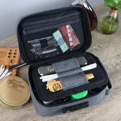 Odor Proof Tobacco Smoking Stash Bag Combination Lock Herb Tobacco Pouch Bag Case Tobacco Container Case Bag Travel Storage Case