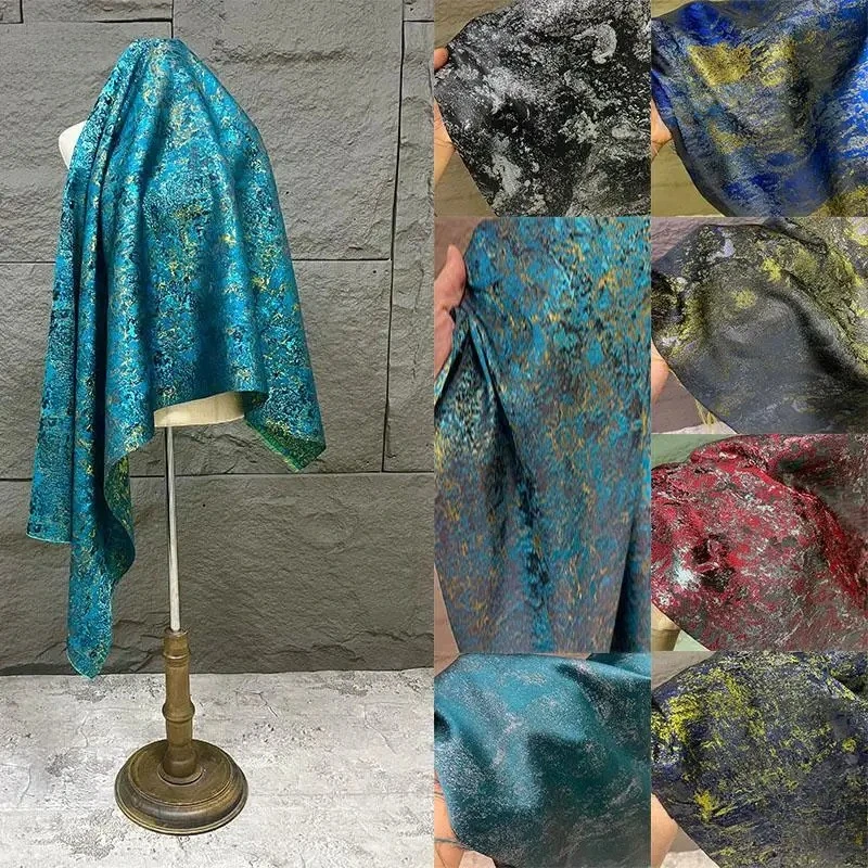 

Ретро картина маслом жаккардовая ткань для брюк Верхняя одежда Модная одежда Дизайнерское платье Ткань Ткани Diy Шитье по метрам