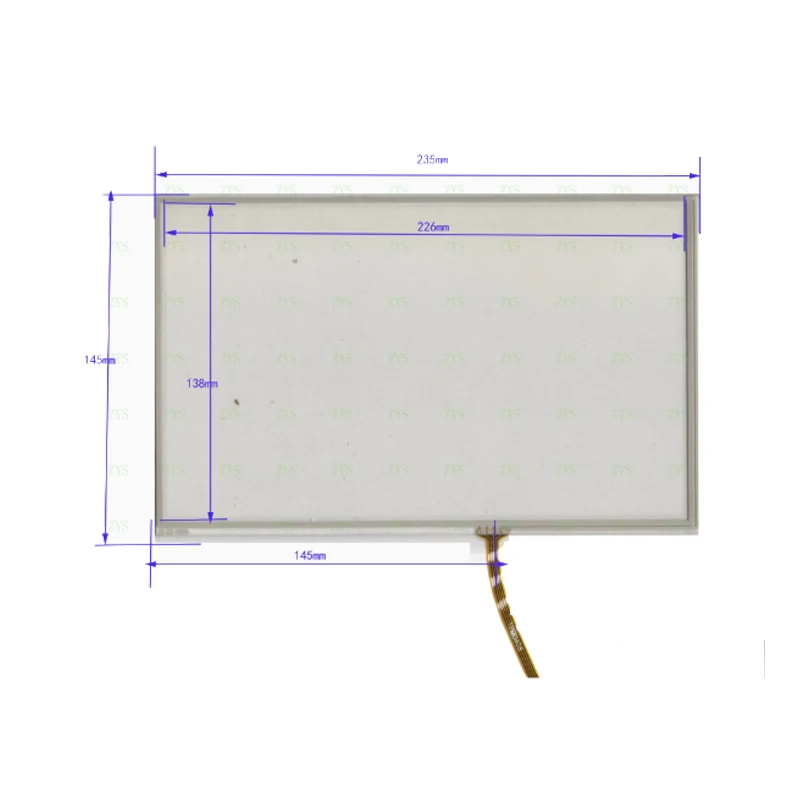 

XWT521 4 Wire Resistor Touch External Screen Glass Sensitivity 235 * 145MM 235X143MM