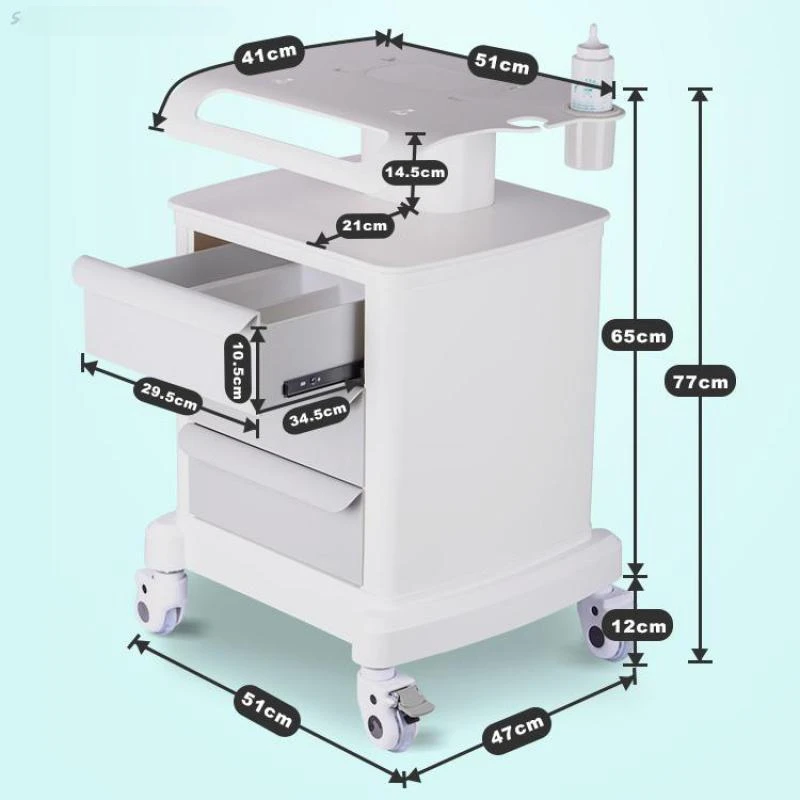 Dental Oral Clinic Oral Scanning Equipment And Instruments Mobile Trolley Beauty Salon Medical Special Base Shelf Trolley