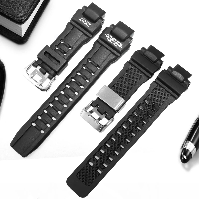 Silicone Watch Strap Replaces Airmaster GA-1000/1100 GW4000/G1400/GW-A1000 Series Convex Interface Rubber Watchband