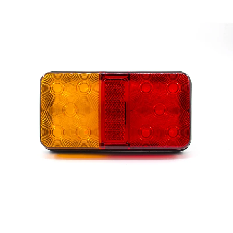 Pair 10 LED Truck Car Trailer Rear Tail Light Brake Stop Turn Signal Indicator Lamp Lorry Caravan Van Bus 12V 24V 12-80V