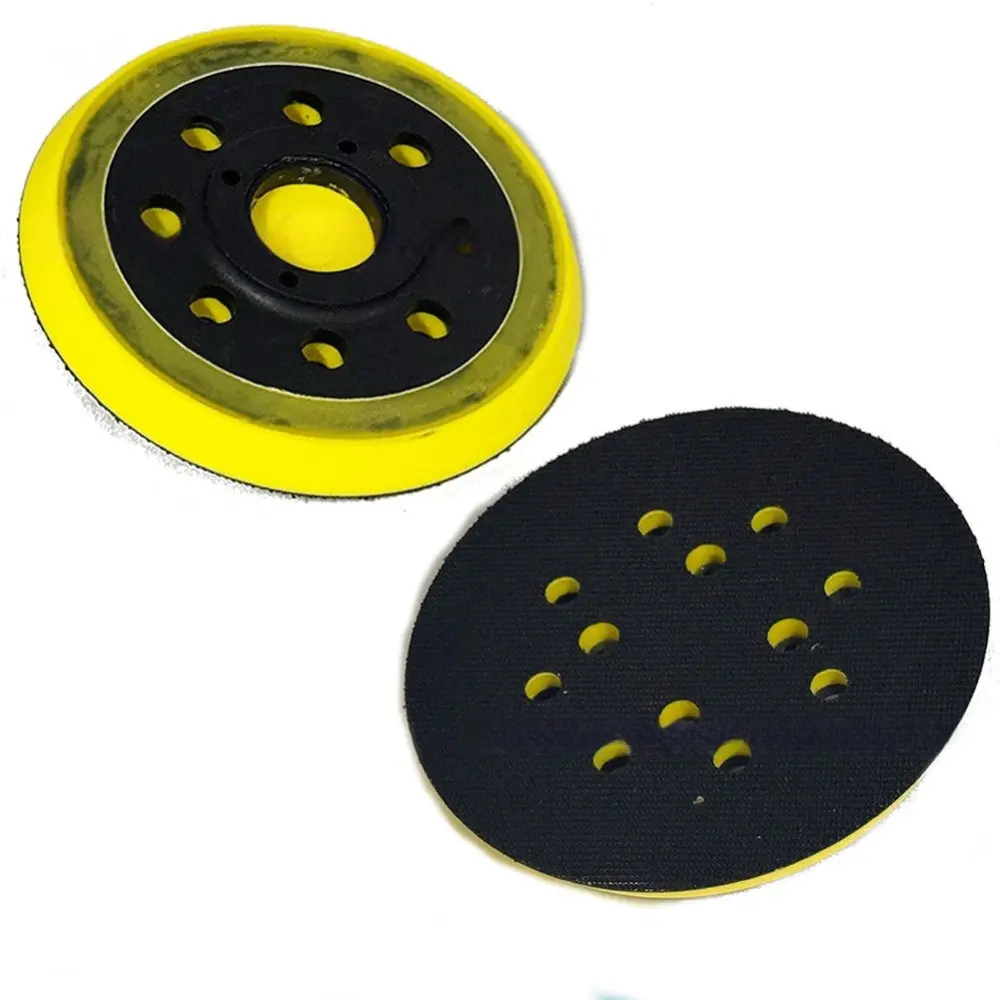 5 Inch Orbital Sander Backing Pad For Ryobi RES1250 Polishing Disc Attachment Dust Extraction 8 Hole Design Durable PU Base