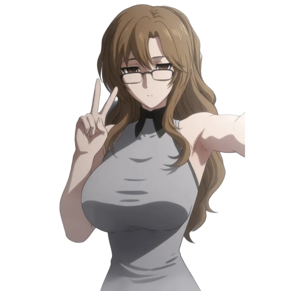 Kiryu Moeka Anime Vinyl Car Decal,7 Inch Weatherproof Sticker for Auto Window,Motorcycle,Laptop Steins Gate Itasha Decor