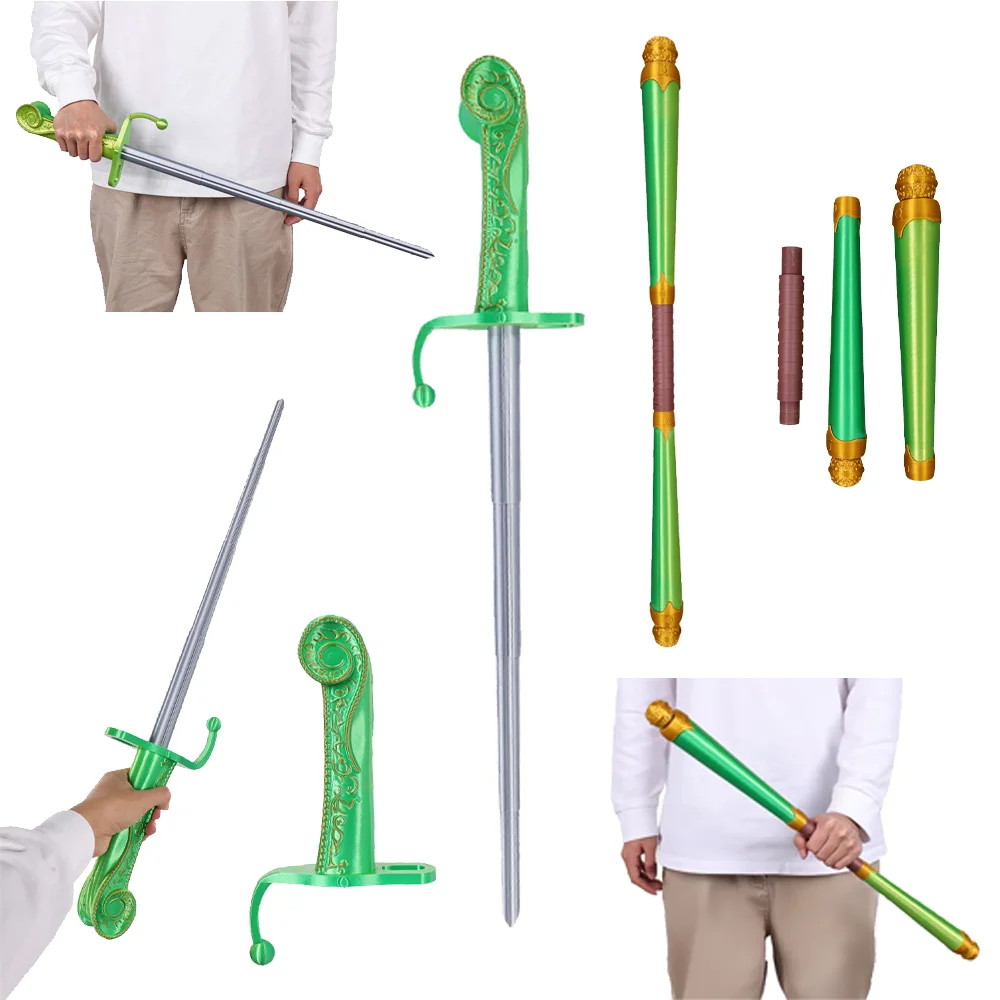 

Wicked Fiyero Tiggular Косплей Костюм Аксессуар Реквизит Церемониальный персонал Парадный персонал Телескопический меч Оружие Игрушка Хэллоуин