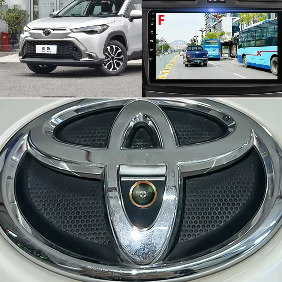 AHD 1080P Front View Logo Camera For Toyota Camry Prius Yaris Hilux Vizi Reiz FJ Veranda Cruiser Corolla RAV4 HD Parking Camera