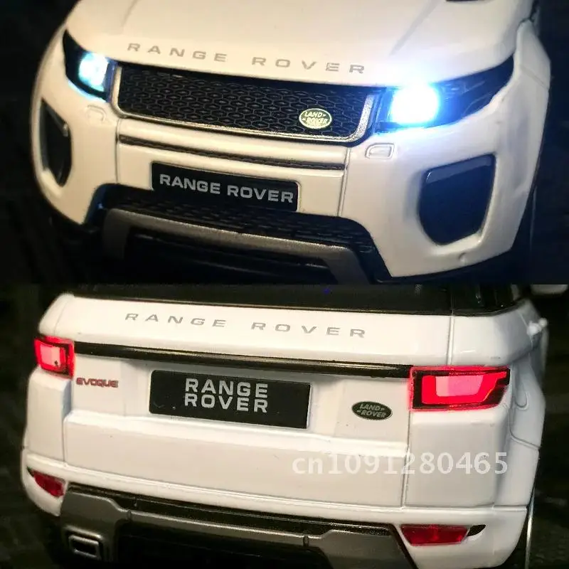 1:24 Range Rover Evoque SUV Legering Model Auto Diecast Metalen Auto Voertuigen Model Licht Met Geschenken Childrens Simulatie Off-road Speelgoed