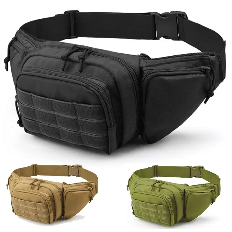 Motorcycle waist bag  Nylon Bodypack Hiking Phone Pouch Outdoor Sports Hunting Climbing Camping Belt Cs Airsoft Bags