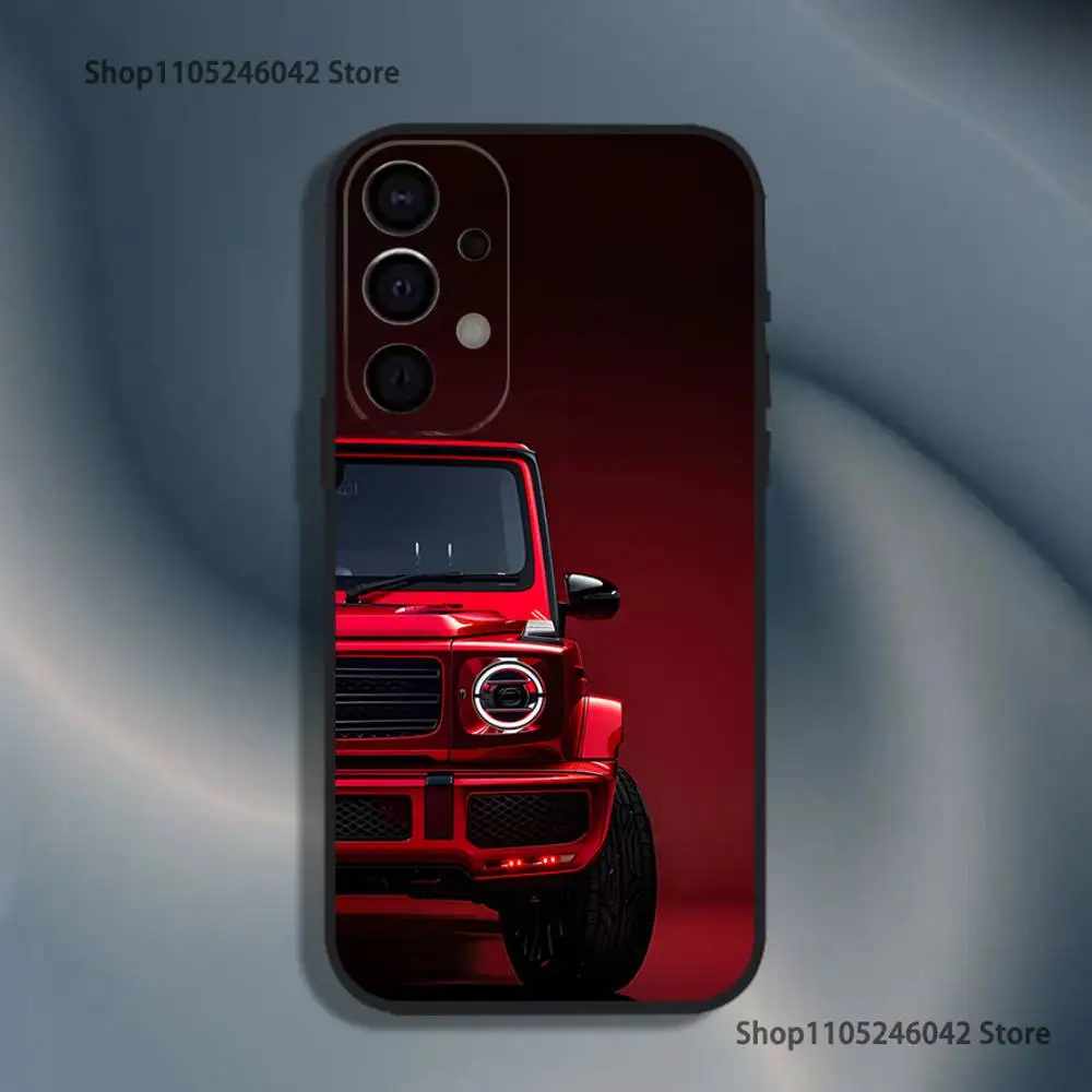 حافظة هاتف سامسونج M-Mer-ced-es-S G لهاتف سامسونج S25، S24، S21، S22، S23، S30، Ultra، S20، Plus، Fe، Lite، 5G غطاء أسود