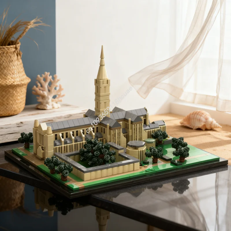 

1005 шт. MOC Salisbury Собор Архитектурная модель Строительные блоки Сборка DIY Творческая идея Игрушка Кирпич Рождественский подарок Образование
