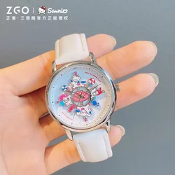 Sanrio Wristwatch Merry-go-round Hello Kitty Wrist Watches for Women Cute Quartz Watch Sale Waterproof Luxury Dropshipping Items