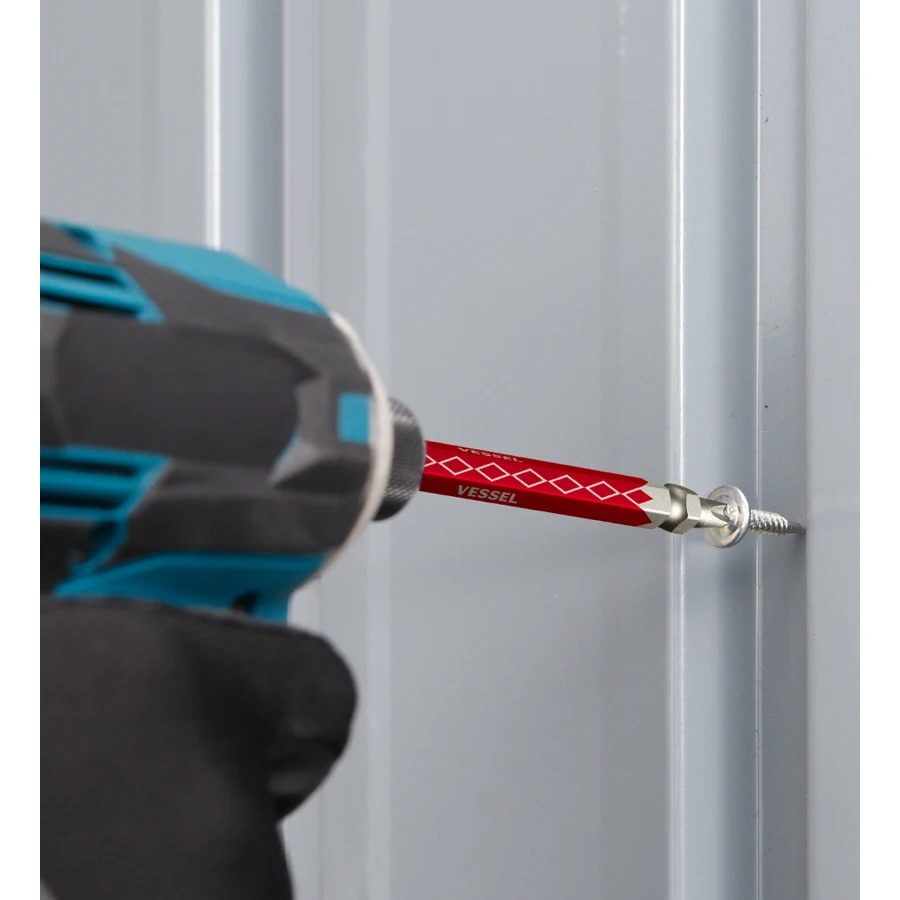 VESSE DG الماس رئيس مثقاب الخشب فيليبس غير المغناطيسي مزدوج الرأس 1/4 بوصة الكهربائية دليل الفولاذ المقاوم للصدأ مفك بت PH2