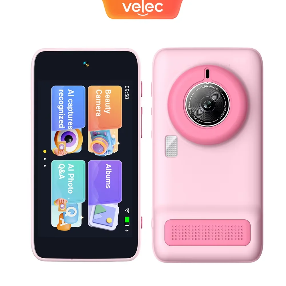 Velec AI Educational Camera for Kids Age 3-12 Smart Toys with Photo Recognition Speech Knowledge Learning Birthday Gift for kids