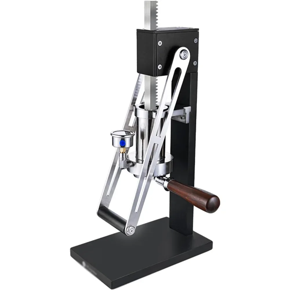 

Hand Pressed Espresso Coffee Machine, An All Manual Lever Portable Espresso Maker, with Pressure Chamber, Bottomless Handle,