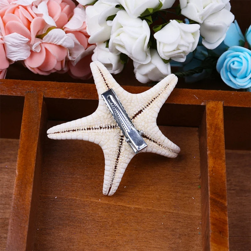 2PCS Cute Girl Headdress Starfish Hairpin Starfish Children's Hairpin, Random Size And Color