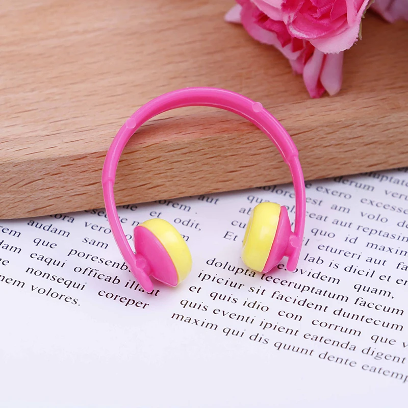 Auriculares de plástico para accesorios, 5 piezas, varios colores