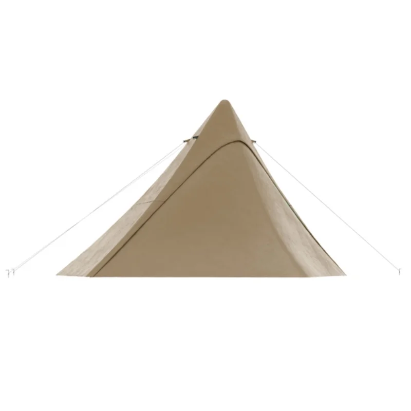 Pyramidenzelt, wasserdichtes Baumwoll-Tee-Zelt, Familiencamping, sofort tragbar, Fiberglas, Wandern