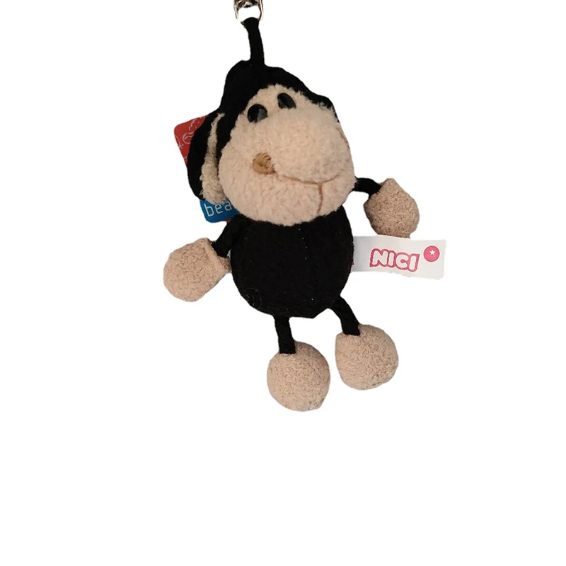 LLavero de peluche de oveja negra para parejas, 1 piezas, divertido, Animal lindo, creativo, dibujos animados, mochila, bolsa, accesorios de decoración, colgante, regalo