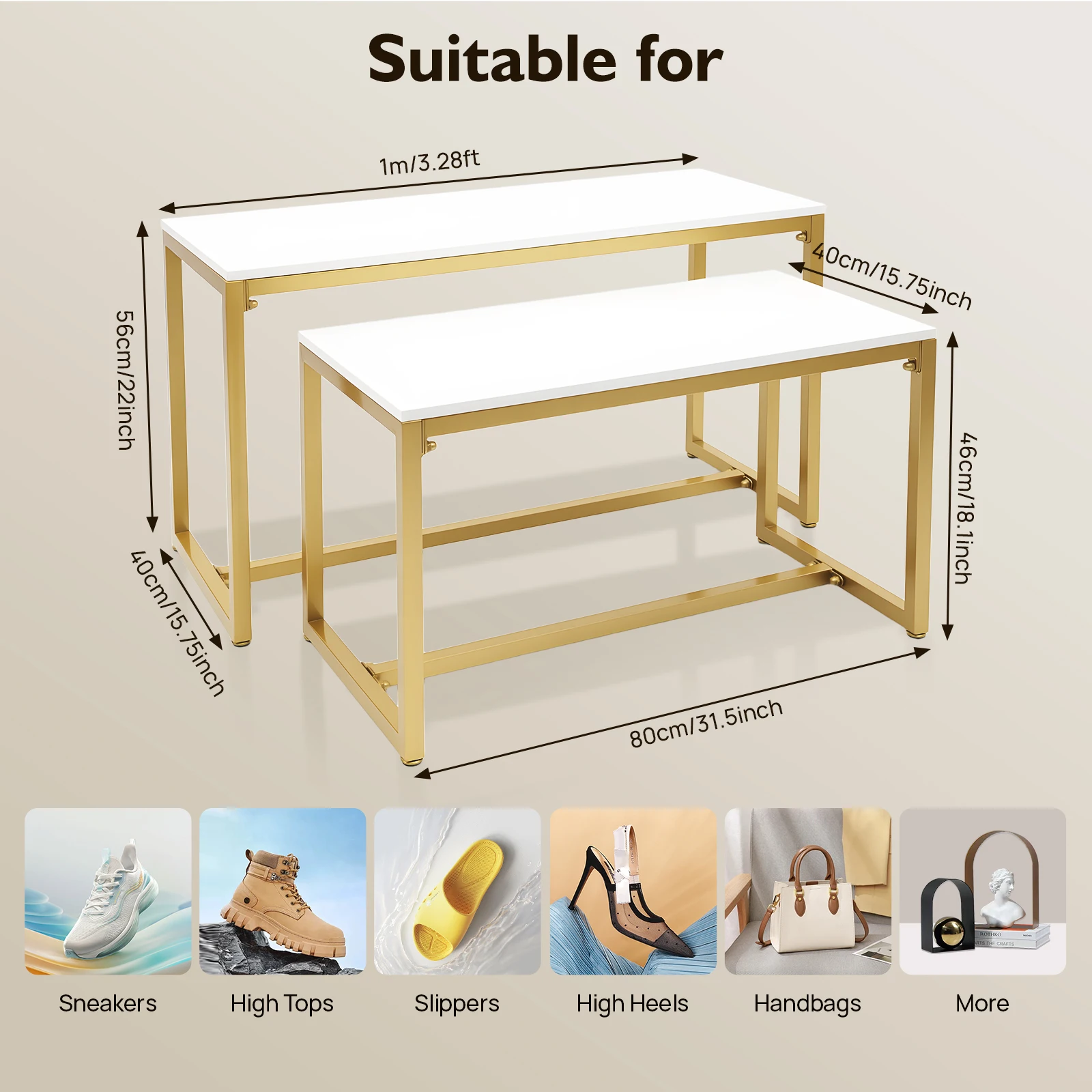 Expositor Metálico para Zapato - Display Risers Set reseña y precio