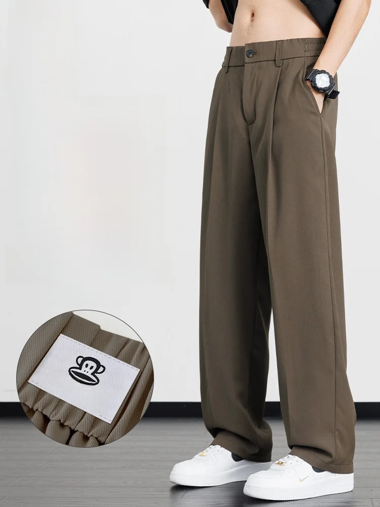 

Мужские летние тонкие прямые брюки PaulFrank Ice Silk: комфортные, дышащие, с охлаждающим эффектом