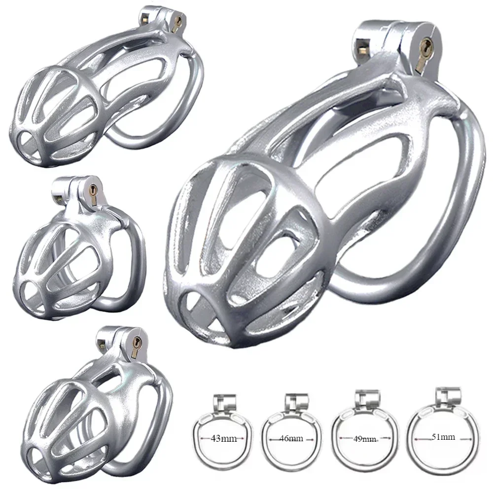 2025 New Cock Cage Nylon Resin Python Style Male Flat Chastity Cage Cobra Mamba Penis Ring Chastity Belt Sissy BDSM Sex Toys 정조대