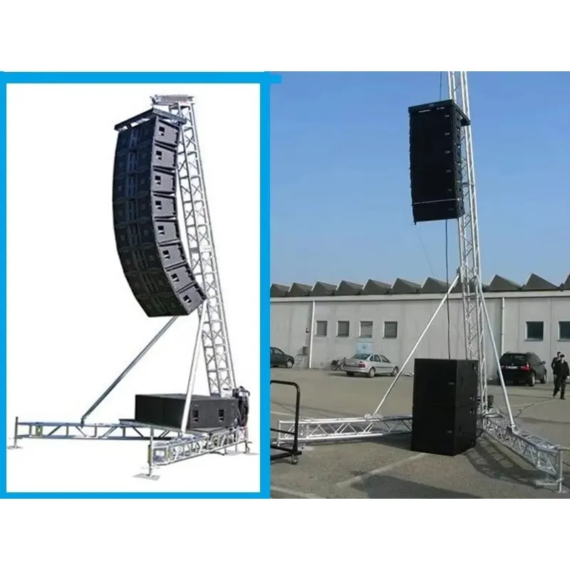 【specialized】Aluminum LED Screen Spigot Truss Speaker Trusses For Hanging Speakers Aluminum Tower Line Array Speaker Truss