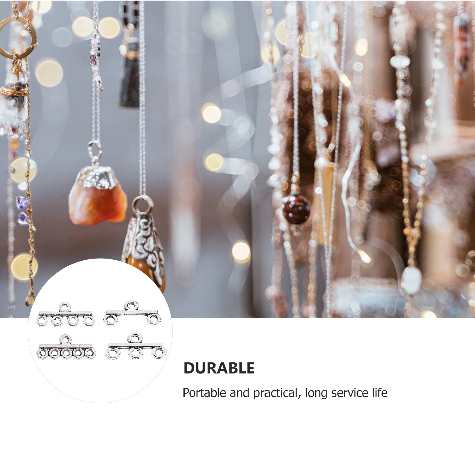 

40Pcs DIY Jewelry Clasps Reliable Alloy Clasps for Necklace Bracelet Making Chain Connectors Jewelry Making Tools