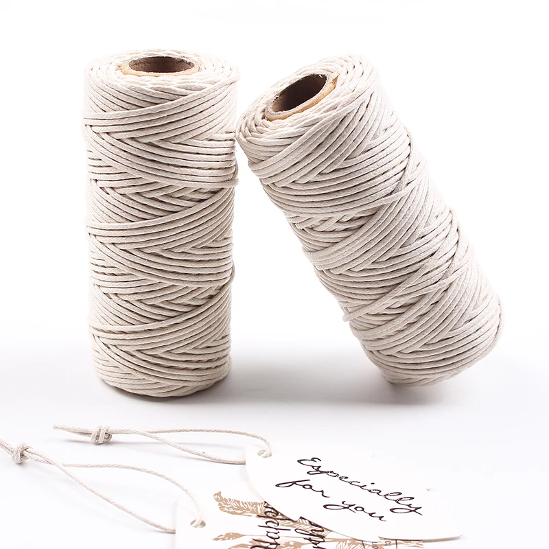 50Meters  Round Waxed Cotton Cord 1mm 2mm 2.5mm Macrame Handicraft Craft DIY Necklace Bracelets Rope For Jewelry Making