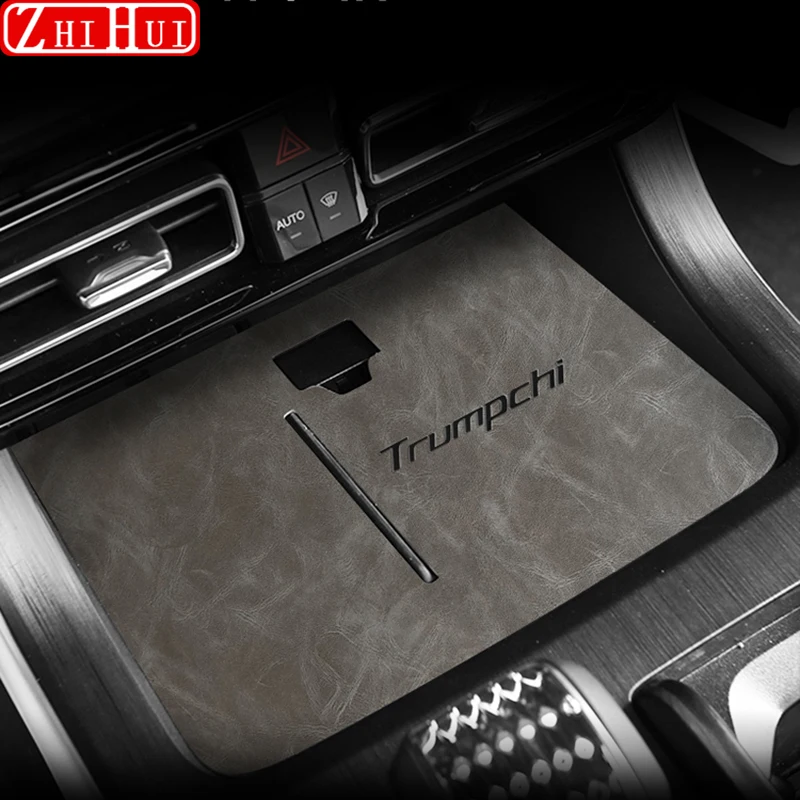 

For Trumpchi GAC GS8 2nd Gen 2024 2023 Car Styling Non-Slip Mat Door Groove Pad PU Leather Gate Slot Cup Cushion Accessories