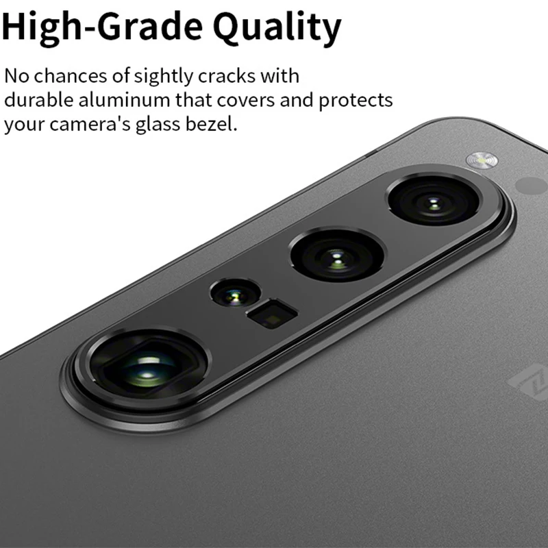 For Sony Xperia 1 IV Rear Camera Lens Cover Case for SONY Xperia1 IV Back Aluminum Alloy Metal Camera Protector Lens Ring Film