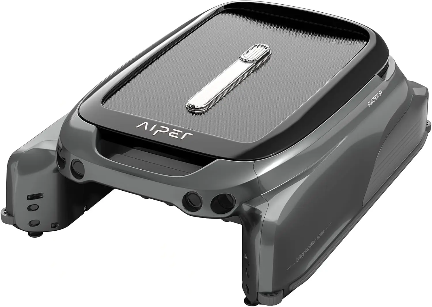 Surfer S1 Solar Powered Robotic Pool Skimmer with APP Support, Monitor Pool Temperature, 12 Hour