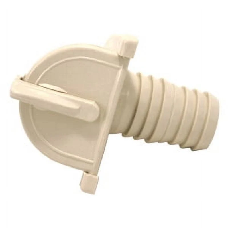 Valterra RF911 Fresh Water Inlet 1-3/8in x 1-1/4in Barbed Inlet Ivory Plastic-W
