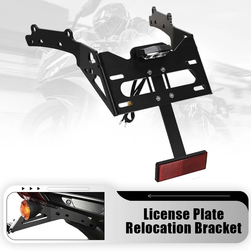 

2023 New Motorcycle License Plate Holder Bracket Rear Tail Tidy Fender Eliminator Kit For Indian FTR1200 FTR 1200 2019-2021 2022