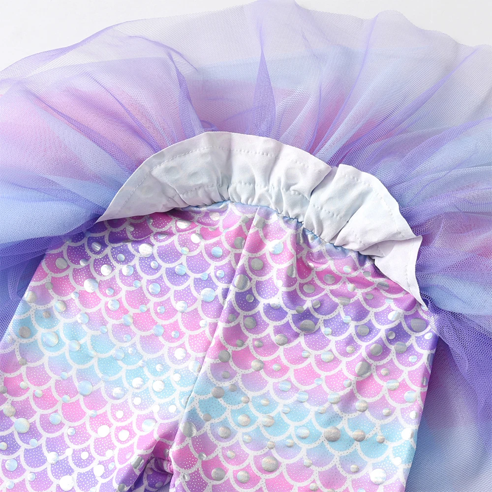 DXTON Kids Legging Skirt For Girls Outdoor Casual Clothing Mermaid Pants and Layer Skirt Patchwork Fake Two Pcs Girls Costumes image 4