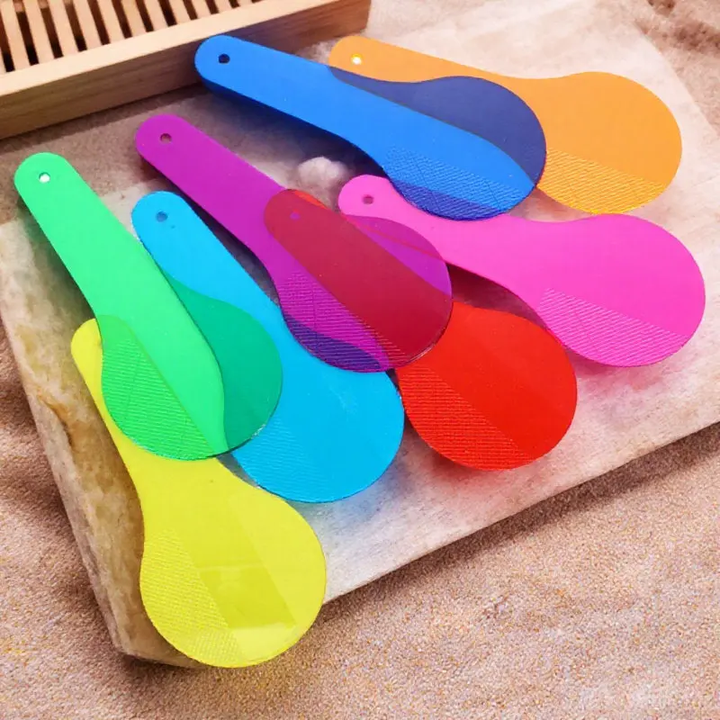 

8 Translucent Acrylic Color Mixing Sheets Safe Polished Edges for Preschool Science Learning Color Recognition Education