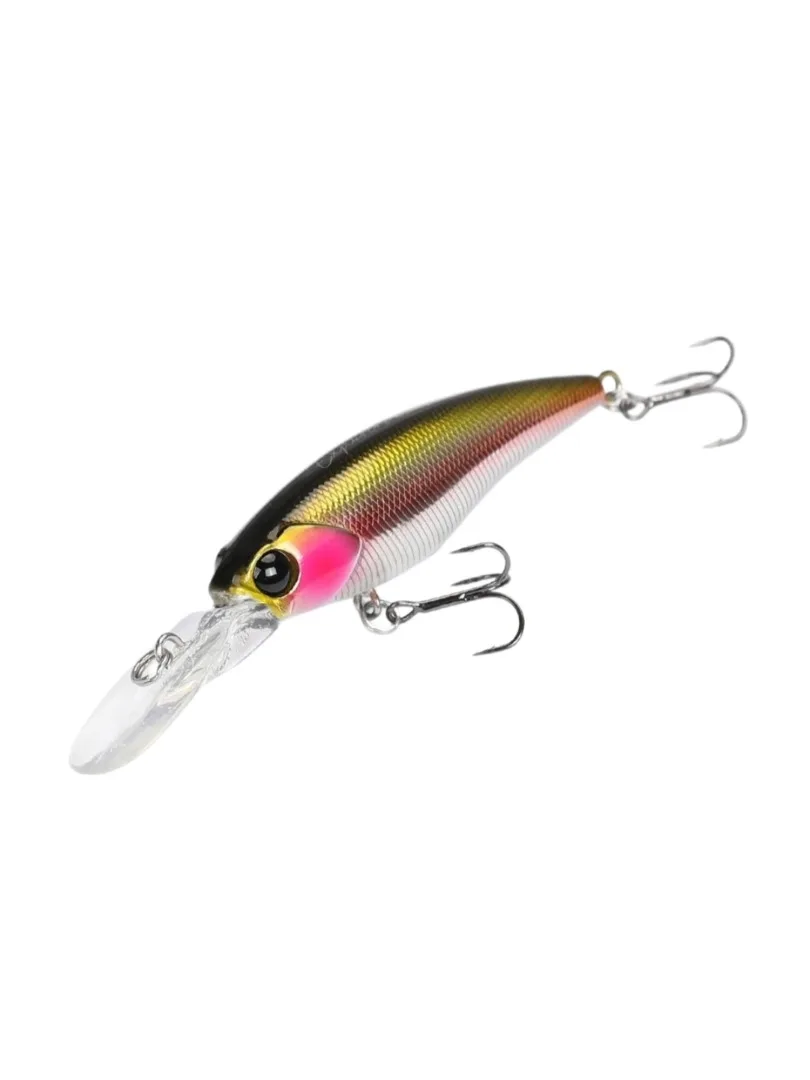 TSURINOYA 6 SZTUK 60mm 5.7g Przynęta Wędkarska typu Minnow, Pływająca na Wierzchu, Do Głębokiego Nurkowania 0-3.7m, z Magnetycznym Przenoszeniem Ciężaru, Twarda Przynęta Wobler Crankbait — 2