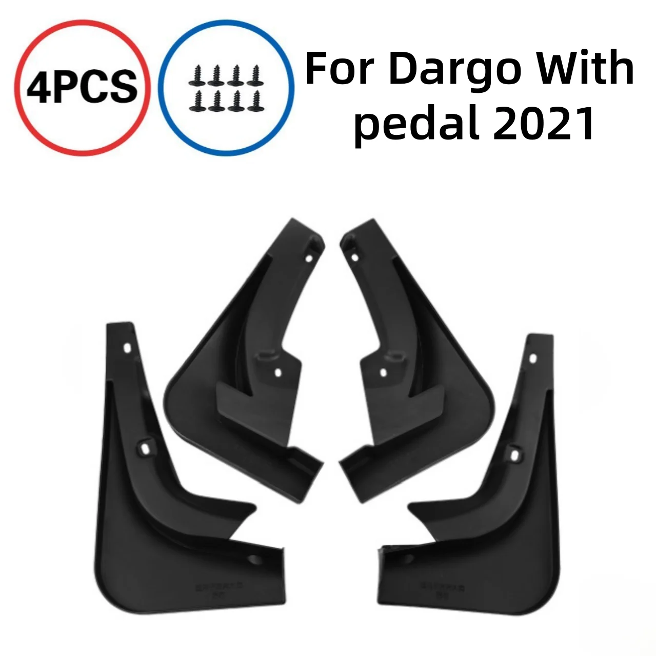 

Mudflaps Splash Guards Mudguards 4Pcs Black Front or Rear Mud Flaps for Dargo With pedal 2021 Car Accessories
