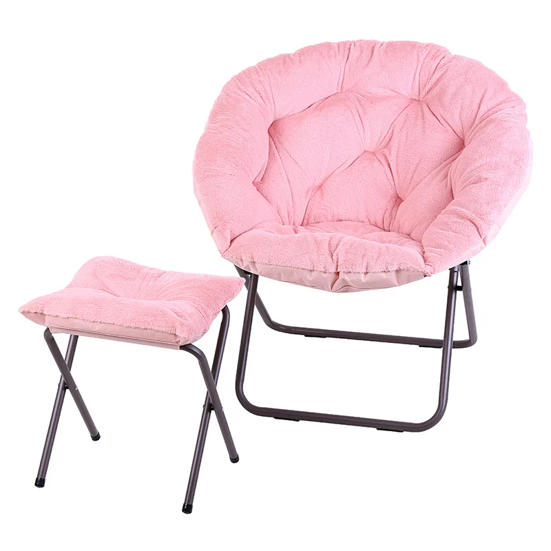Wholesale Disassembly Portable Lightweight Saucer Chair Cozy Folding Accent Chair For Outdoor