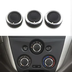 3pcs Car Air Conditioning Heat Control Switch AC Knob for Nissan New Sunny March Car Accessories Parts