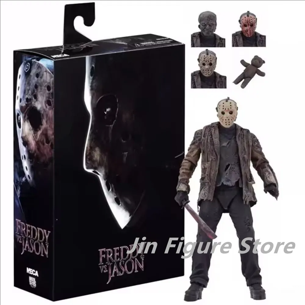 

Friday the 13th Freddy vs Jason Action Figure Toys JASON Ultimate Figuras Movie 7-Inch Doll Model Ornament Anime Peripheral Gift