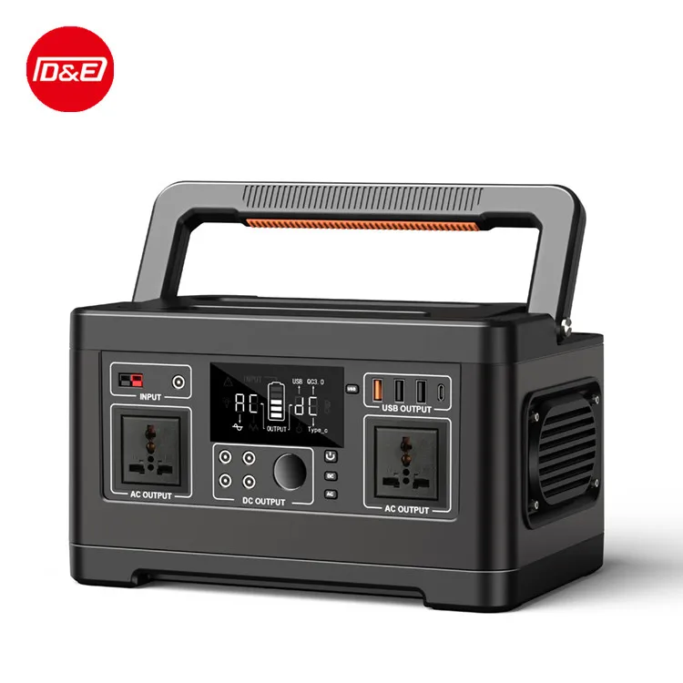 Power Off Backup 520Wh 500W 1000W Emergency Power Solution AC DC Portable Power Bank Station Solar Generator