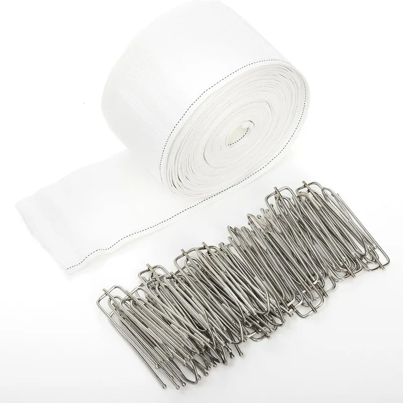 Four Fork Metal Anti-rust Curtain Tape Hook Alloy Shower Curtain Cloth Clamp DIY Window Rings Durable Pleat Clips Home Decor - view 4